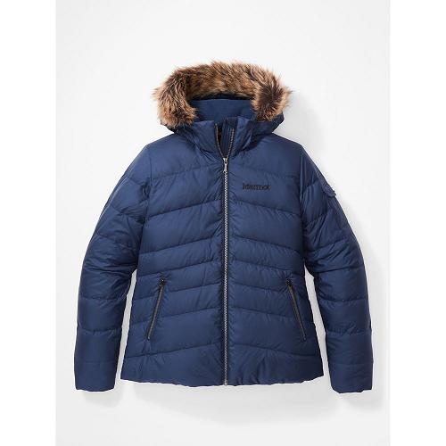 Marmot Ithaca Jackets - Womens Down Jacket Navy CA752463 Canada